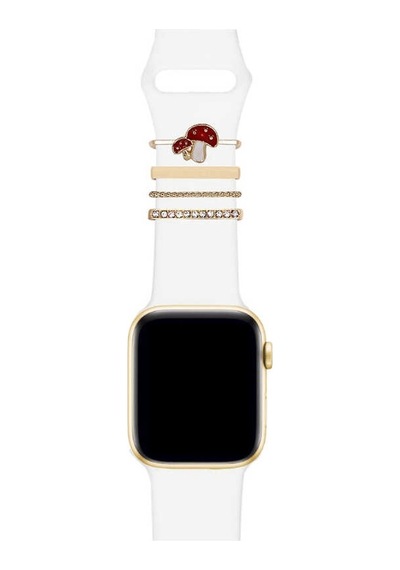 Samsung Oppo Huawei Haylou Watch Uyumlu Kordon Aksesuarı Süsü Charm Seti Taşlı