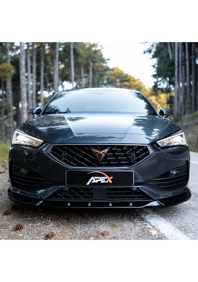 Cupra Leon 2020-2024 Makyajsız Ön Tampon Eki Lip Piano Black