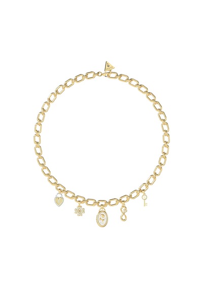 Guess Jgujubn06041jwygtu Kalpli Kadın Kolye Altın