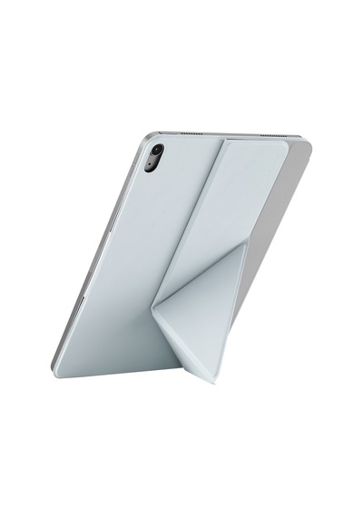İpad Air 11 2026 M4 Uyumlu Pitaka Folio 3 Kalem Bölmeli Standlı Kılıf Mavi Kapaklı Kılıf