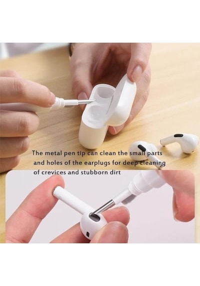 5'i 1 Arada Klavye Ve Kulaklık Temizleme Seti - Airpods 1/2/3/pro, Pc, Dizüstü Bilgisayar, Cep Telefonu, Kamera İçin Aksesuar Açık Ahşap