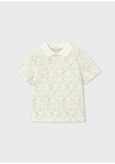 Mayoral Erkek Çocuk Desenli Polo T-shirt Yeşil - 03104