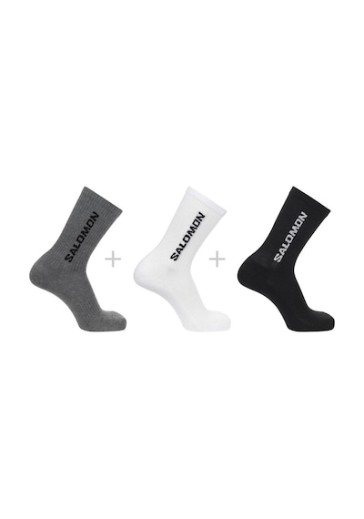 Salomon Lc2086200 Everyday Crew 3-pack Renkli Siyah - Beyaz - Gri