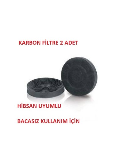 Hibsan Aspiratör Uyumlu Karbon Filtre 1 Çift