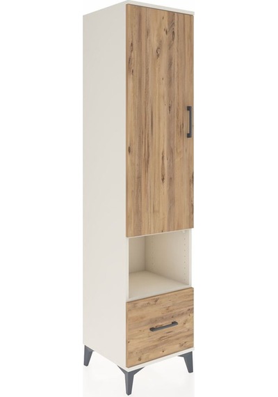 Hyperion Dolap 5 Raflı Tek Çekmeceli Tek Kapaklı 44x44x195 Aytaşı-çam Aytası