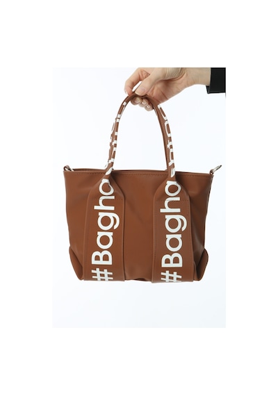Baghashtag Taba Mini Su Geçirmez Kulp Yazılı Tote Çanta Çok Renkli