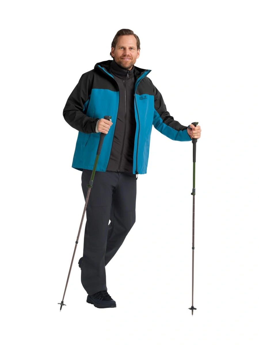 Jack Wolfskin Wıld Places 3ın1 Jkt M Mont A65257-8026 Mavi