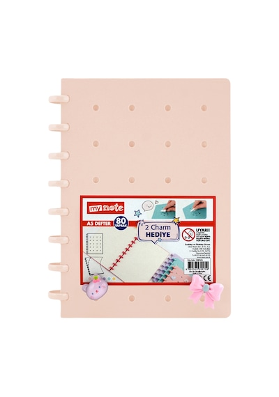 Mynote Mushroom Defter A5 80 Yaprak Charm Hediyeli 5 Adet