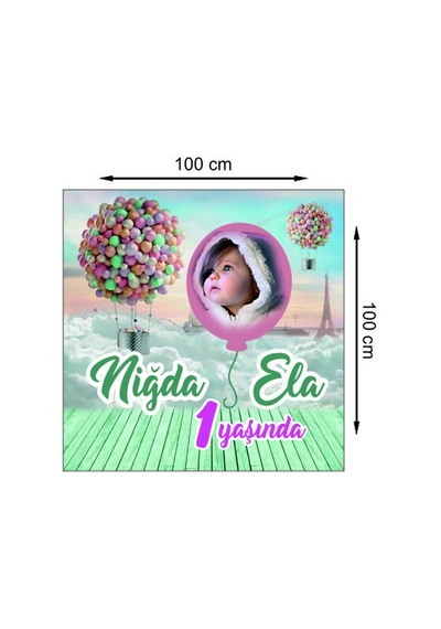 Kişiye Özel 100X100 Doğum Günü Afiş Branda Baskı