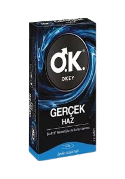 Okey Prezervatif Gerçek Haz 12'li-1861