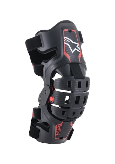 Alpinestars Youth Bionic 5s Diz Koruması Siyah Kırmızı Çok Renkli