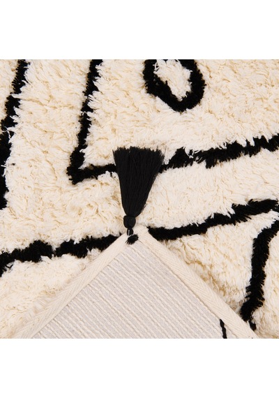 Soft Ethnic Banyo Paspası - Beyaz - 60x100 Cm Renkli