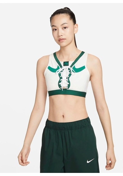 Nike Dri-fit Af1 Swoosh Medium-support Pedsiz Kadın Bra Beyaz