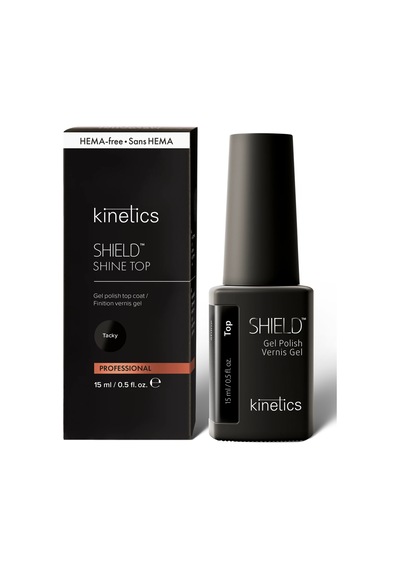Kinetics Shield Parlak Shine Top Coat Yapışkan Katlı 15ml