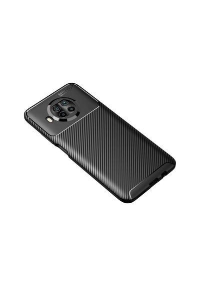 Mi 10t Lite Kılıf Auto Focus Karbon Kapak - Siyah İtdark10864