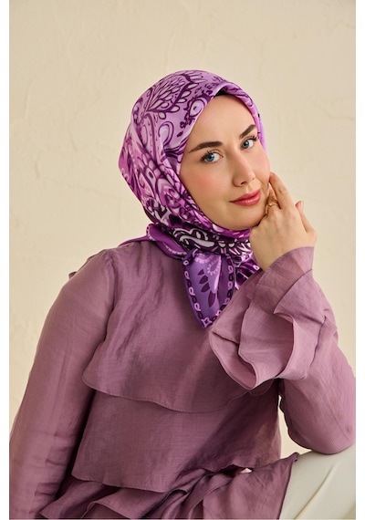 Silk Home Twill İpek Eşarp 11507-03 Mor