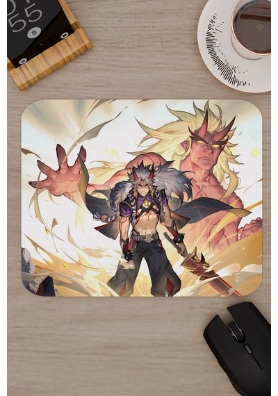 Itto Genshin Impact Anime Gacha V5 - 22x18 Gaming Mouse Pad Fare Altlığı