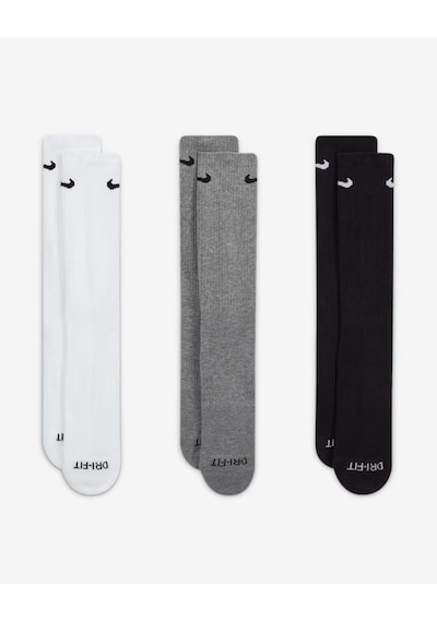 Nike Sx6888-964 Everyday Plus Destekli Antrenman Crew Çorapları 3 Çift Cok Renklı