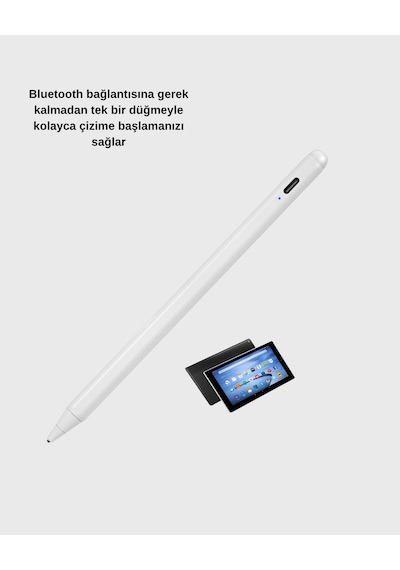 Type-c Şarjlı Dokunmatik Kalem İpad, İphone Ve Android Uyumlu, Sessiz Çalışan