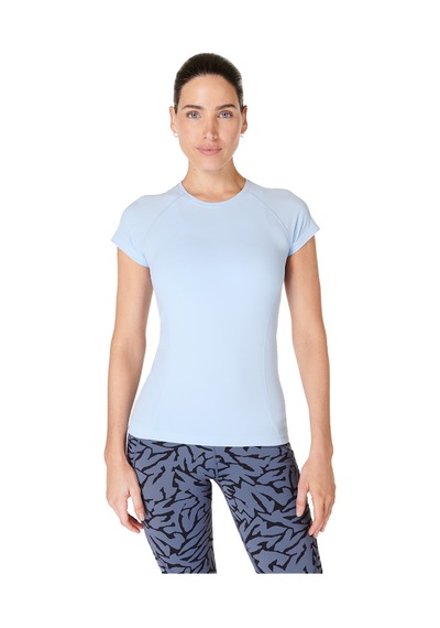 Sweaty Betty Athlete Seamless Workout T-shı 8010 Mavi
