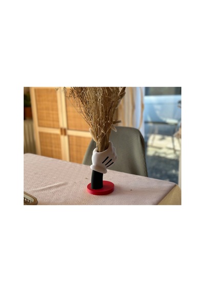 Mike Mause Nin Eli Şeklinde Vazo Kalemlik Çok Renkli Çok Renkli