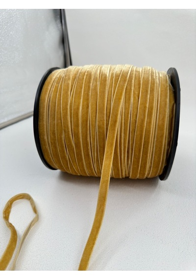 Paşateks - 1 Cm Düz Kadife-5 Metre Buğday