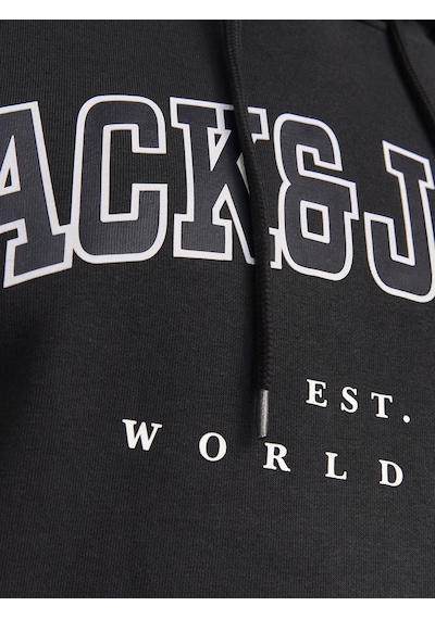 Jack & Jones Jack Jones 3xl 4xl 5xl 6xl Erkek Büyük Beden Sweatshirt 12258867 Siyah
