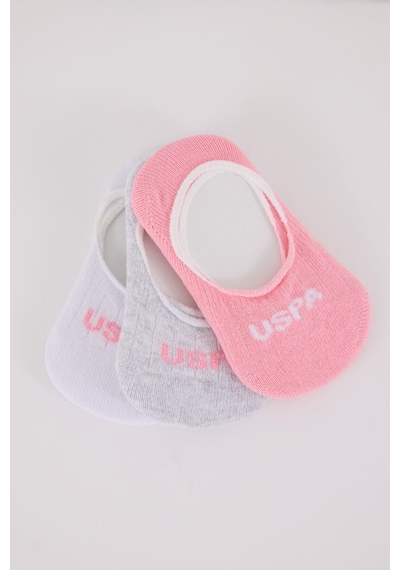 U.S. Polo Assn. U.s. Polo Assn Bebek Kız Bebek Pembebeyazgri Bebek Corap Pembe/beyaz/gri