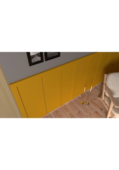 İahşap Dekoratif 8 Cm İskandinav Duvar Çıtası 5 Adet 8 X 140 Cm Ev Ofis Dekorasyonu 8 Mm Mdf