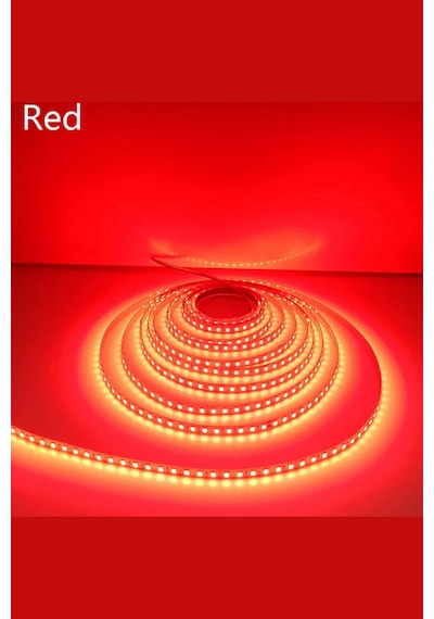 5 Volt 2835 Şerit Led 8 Mm Kırmızı 60 Ledli Ip20 5 Metre