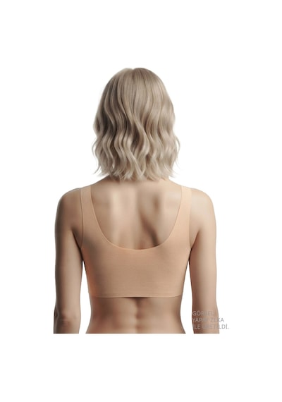 Cottonill Seamless Bra - Virela Lazer Kesim Önden Düğmeli Büyük Beden Kadın Sütyen 3'lü Paket-2 Çok Renkli