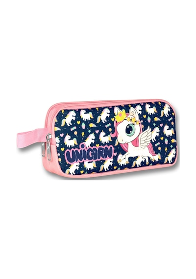 Ümit Çanta Cennec Pembe-lacivert Sevimli Unicorn Kız Çocuk Kalemlik