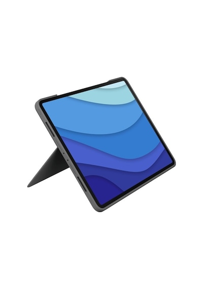 Logitech Combo Touch Apple Uyumlu iPad Pro 12,9 inç (5. ve 6. nesil) ile Çok Yönlü Türkçe Klavyeli Kılıf - Gri