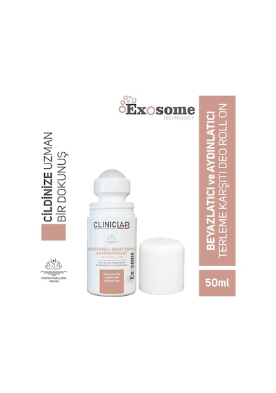 Cliniclab Beyazlatıcı Ve Aydınlatıcı Terleme Önleyici Roll-On Deodorant 50 ML