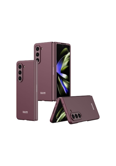 Samsung Galaxy Uyumlu Z Fold 5 Kılıf Sert Renkli Kıpta Kapak