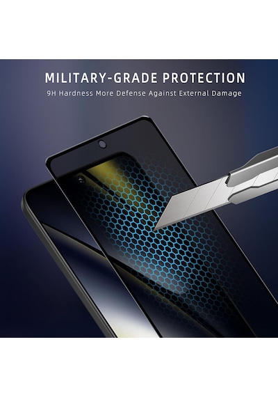 Xiaomi Poco X7 Pro Uyumlu Hayalet Ekran Koruyucu Cam Tam Kapatan