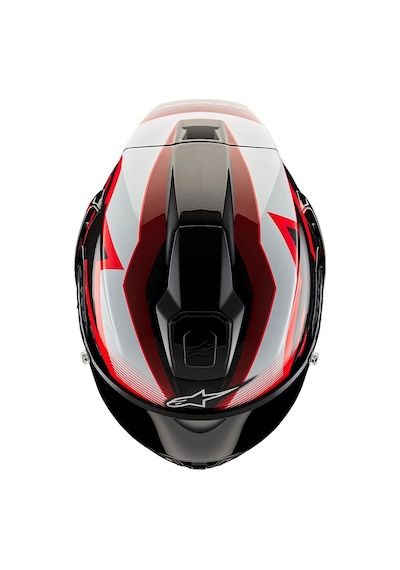 Alpinestars Supertech  R10 Carbon Team Spor Motosiklet Kaskı Siyah Kırmızı Beyaz