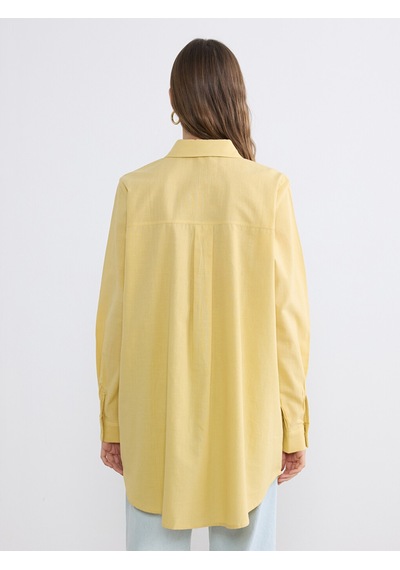 Lcw Everyday Sarı Poplin Kadın Gömlek Tunik