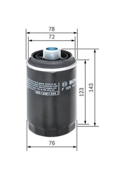 Bosch F026407179 Yağ Filtresi 06j115403l