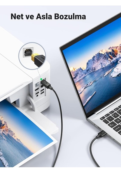 Usb Den Usb-b Ye Yazıcı Tarayıcı Kablosu, 3 Metre