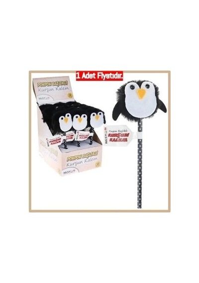 Misyon Ponpon Başlıklı Penguen Kurşun Kalem Msy-088b Çok Renkli