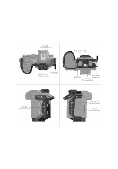 Smallrig 4003b Canon Eos R7 İçin Kara Mamba Kafesi