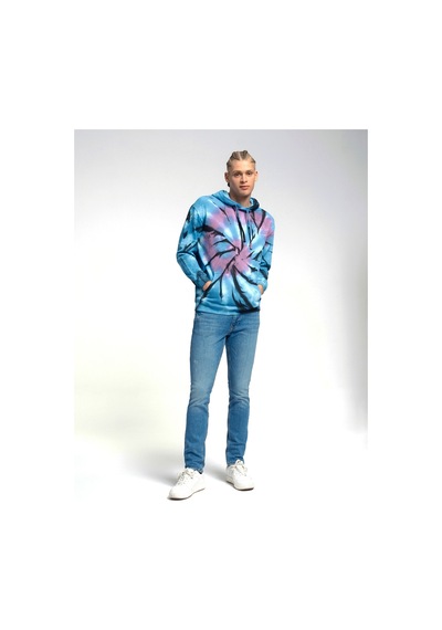 Loose Fit Erkek Sweatshirt Mavi
