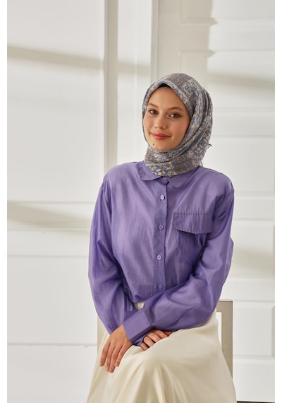 Silk Home Soft Eşarp 73093-31 Gümüş, Mavi, Yavruağzı, Gri