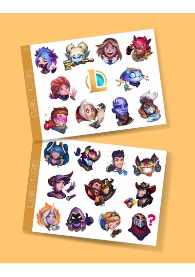Lol - League Of Legends Parlak Kağıt - İcons - Lol Sticker Set 2 ' Li - Oyun Sticker - Süsleme - Başarı Ödül Çıkartmaları Minithingsart