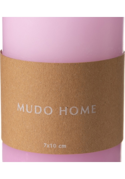 Mudo Home Sütun Mum Pembe 7x10 Diğer