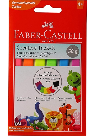 Faber-castell Hamur Yapıştırıcı Tack-ıt 50 Gr Renkli 18 70 94