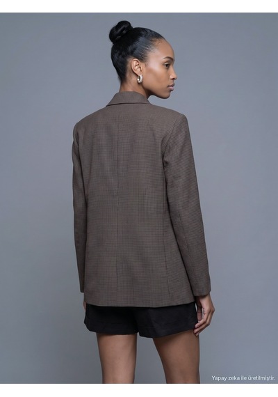 Dilvin 60820 Blazer Ceket-kahve