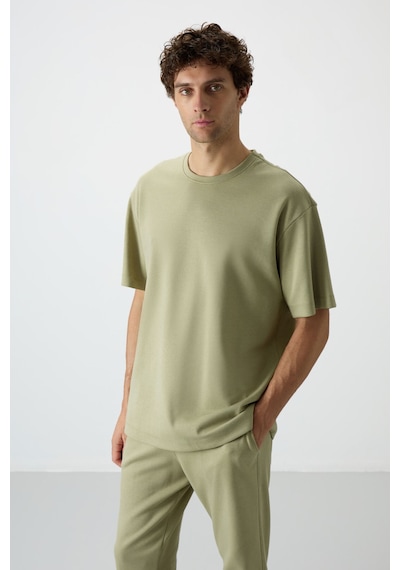 Tommy Life Açık Çağla Pamuklu Kalın Yumuşak Dokulu Oversize Fit Basic Erkek Eşofman Takım - 85251 Yeşil Tommy Life Açık Çağla Pamuklu Kalın Yumuşak Dokulu Oversize Fit Basic Erkek Eşofman Takım - 85251 Yeşil