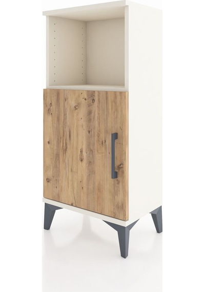Arges Komodin 2 Raflı Tek Kapaklı 44x30x96 Aytaşı-çam Aytaşı